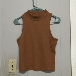 A New Day Carmel brown mock turtleneck